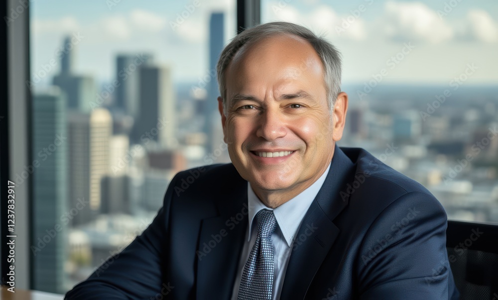 Smiling businessman in a suit Smiling businessman in a suit