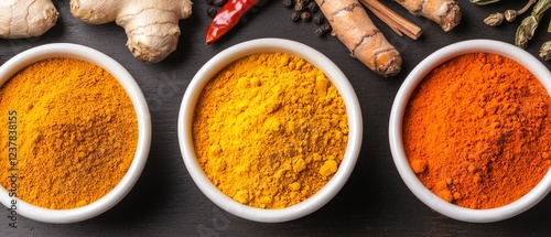 Immunity boost with holistic remedies, vibrant turmeric, ginger, and herbs