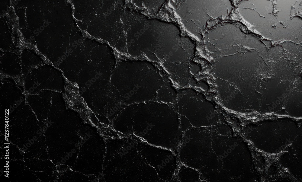 Abstract black cracked surface pattern Abstract black cracked surface pattern