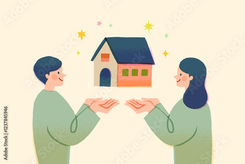 マイホーム購入を考える若い夫婦