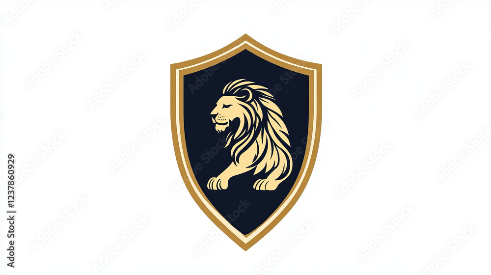 Legal office icon. Vector emblem for lawyer or advocate. Juridical badge with heraldic lion symbol on shield or blazon shape. Law attorney or advocacy and rights service center or notary company Legal office icon. Vector emblem for lawyer or advocate. Juridical badge with heraldic lion symbol on shield or blazon shape. Law attorney or advocacy and rights service center or notary company