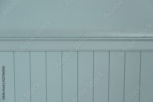 Blue-gray wood grain wall