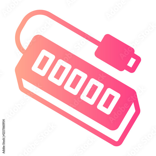 usb hub gradient icon
