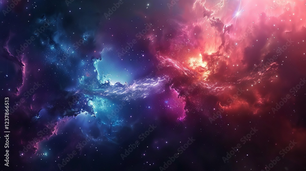 Vivid high-definition star field background with colorful starry night sky and outer space texture for cosmic themes Vivid high-definition star field background with colorful starry night sky and outer space texture for cosmic themes