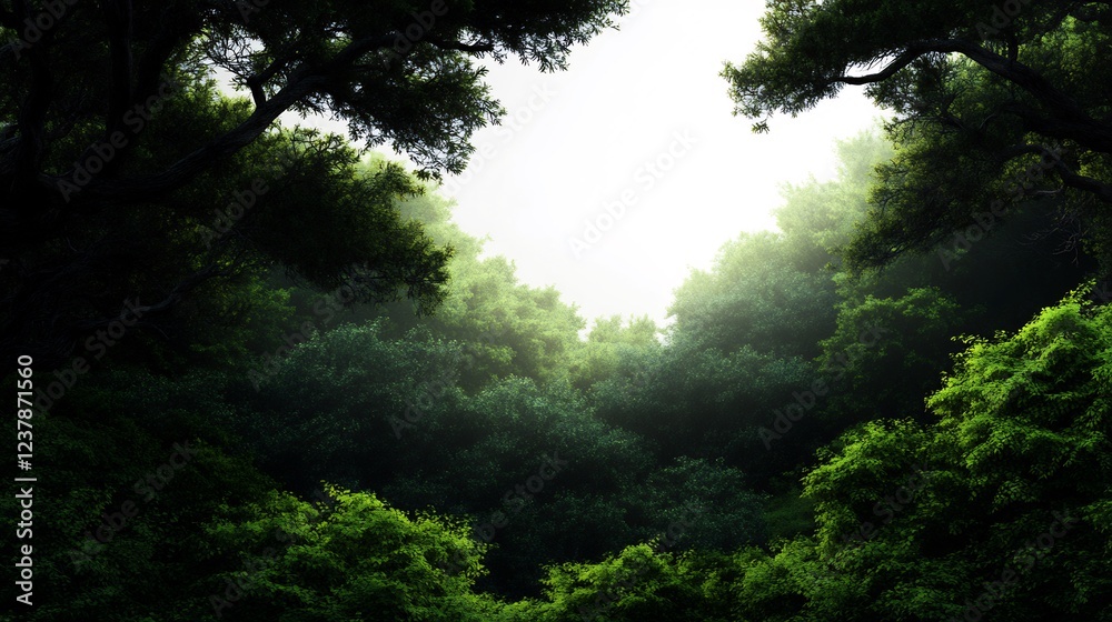 Sunlit Forest Canopy: A Breathtaking View into Nature's Embrace Sunlit Forest Canopy: A Breathtaking View into Nature's Embrace