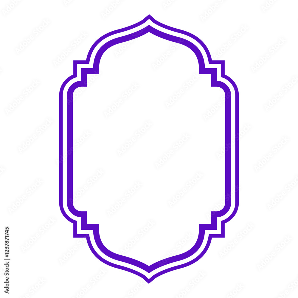 Decorative Purple Eid Al Fitr Frame Decorative Purple Eid Al Fitr Frame