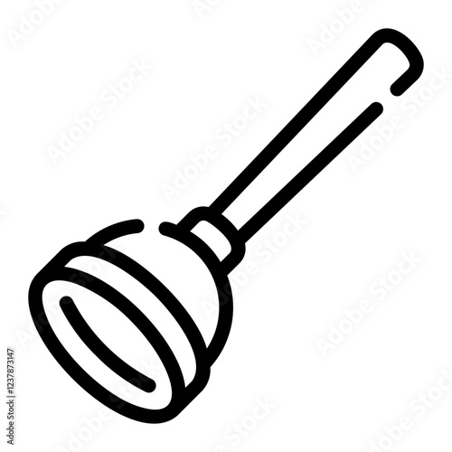 plunger Line Icon