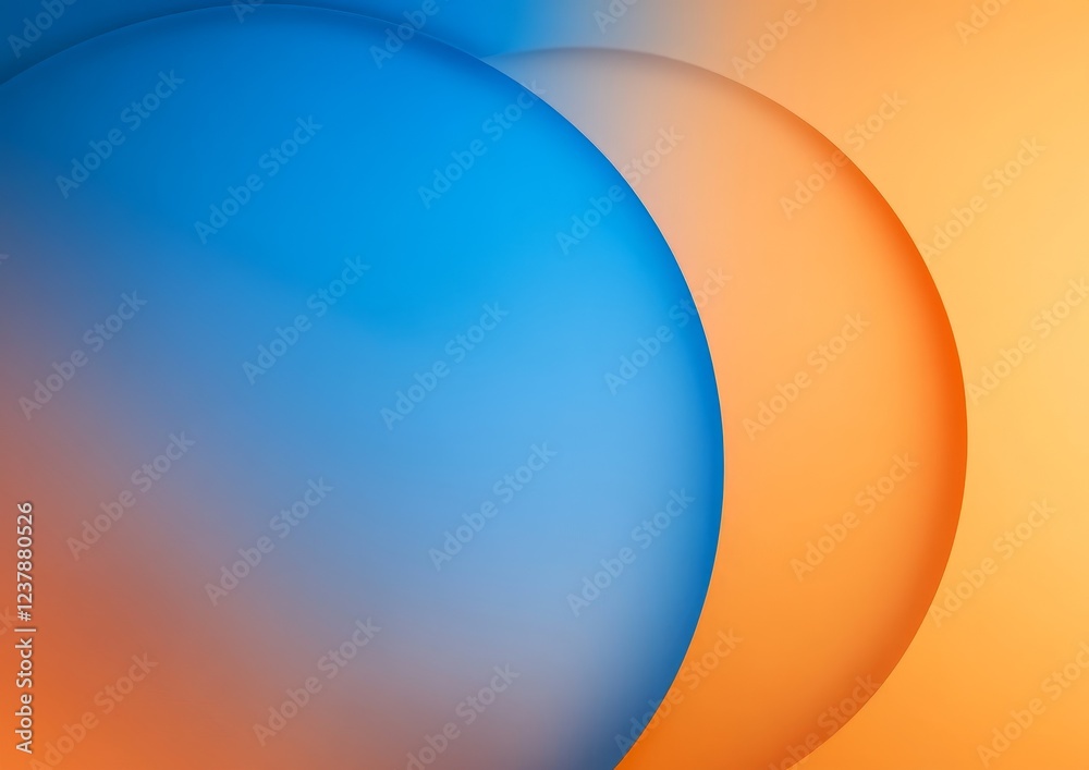 Abstract blue orange circles overlap background design Abstract blue orange circles overlap background design