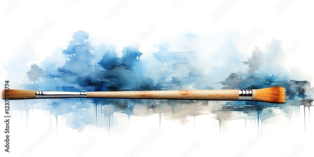 Obraz premium brush and smoke