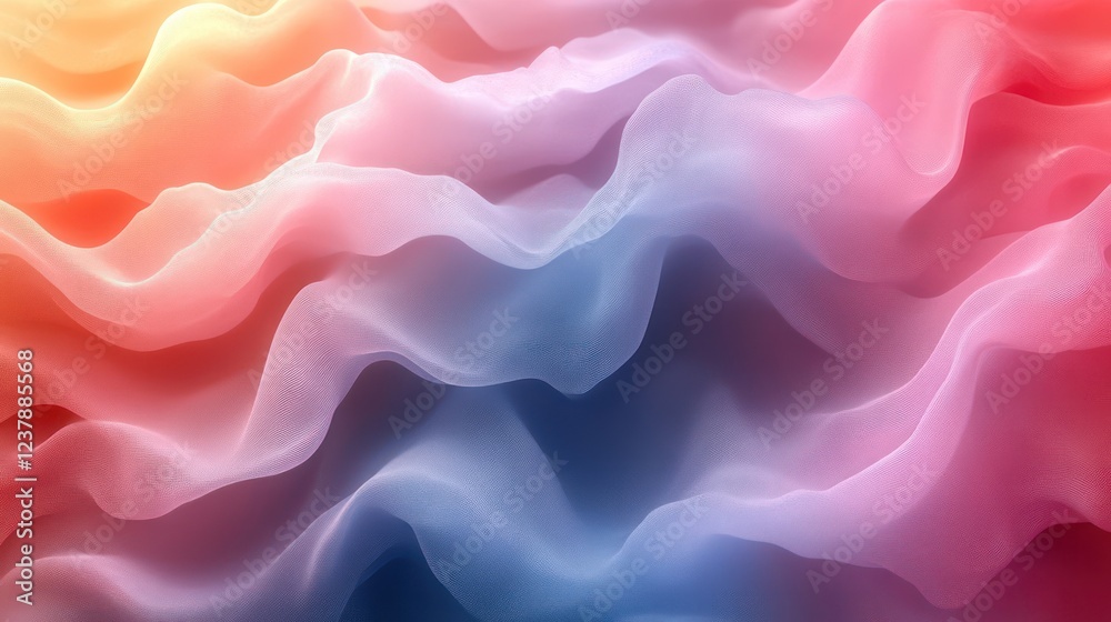Abstract Pastel Fabric Waves: A Dreamy Symphony of Colors Abstract Pastel Fabric Waves: A Dreamy Symphony of Colors