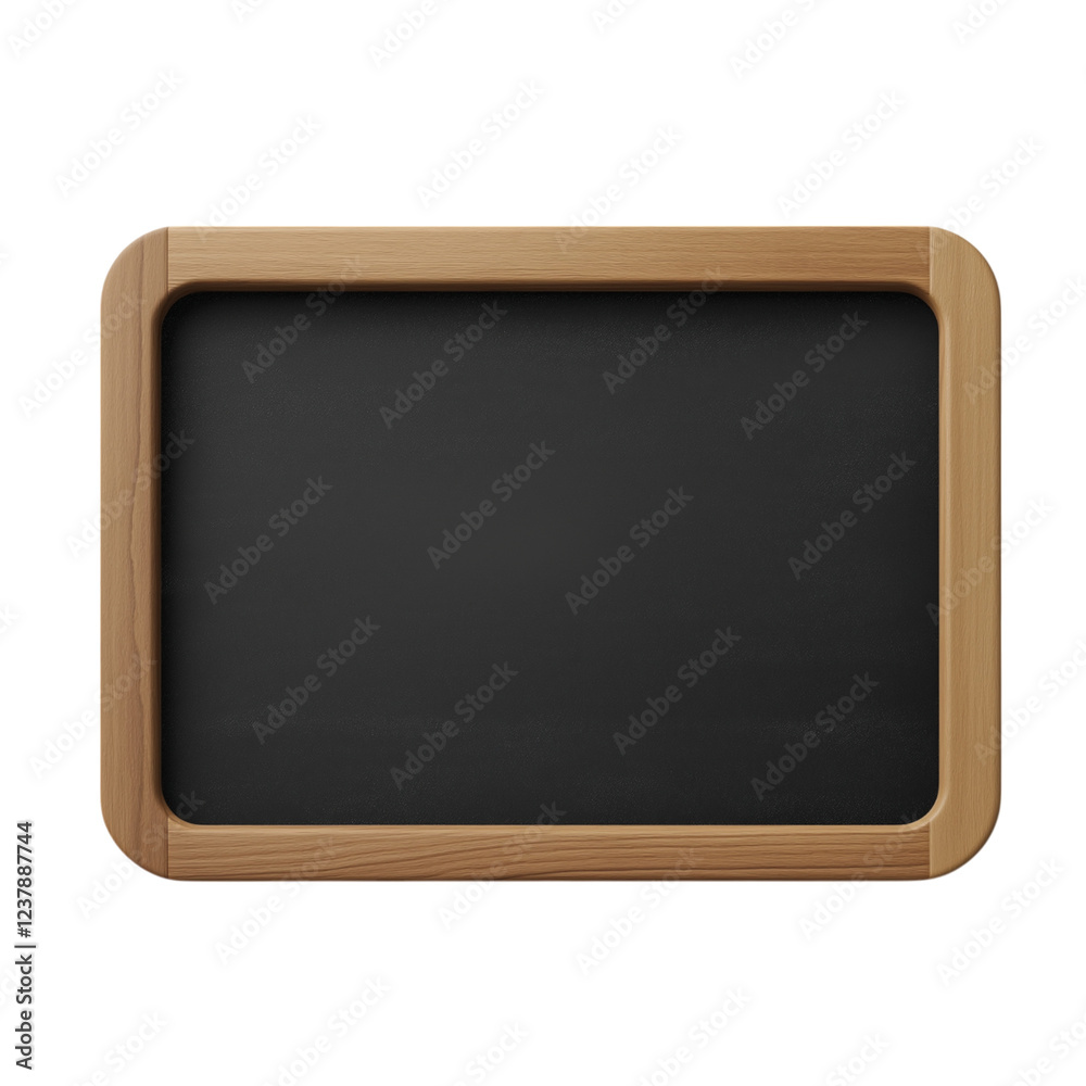 Horizontal black chalkboard with a wooden frame. Ideal for menus, messages, or artwork in restaurants, cafes, or homes. Isolated on transparent background, png. Horizontal black chalkboard with a wooden frame. Ideal for menus, messages, or artwork in restaurants, cafes, or homes. Isolated on transparent background, png.