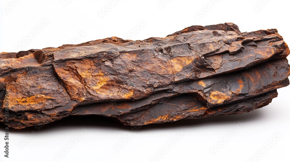 Rustic Brown Rock Formation: A Close-Up Study of Geological Texture Rustic Brown Rock Formation: A Close-Up Study of Geological Texture