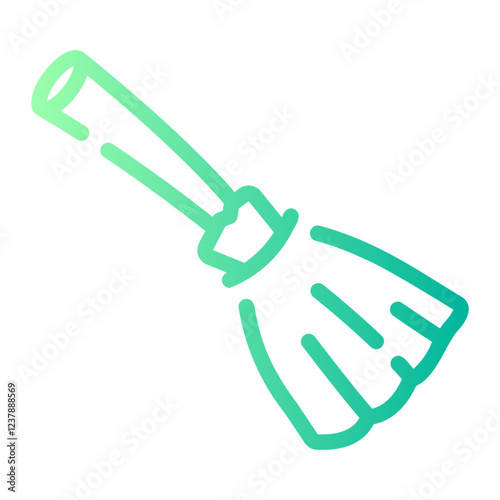 broom Line Gradient Icon