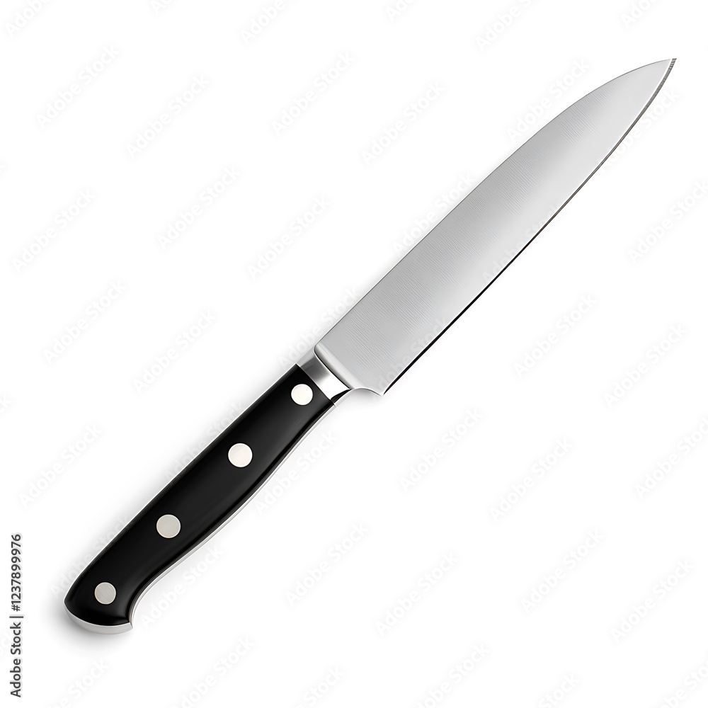 Professional Kitchen Knife on White Background Professional Kitchen Knife on White Background
