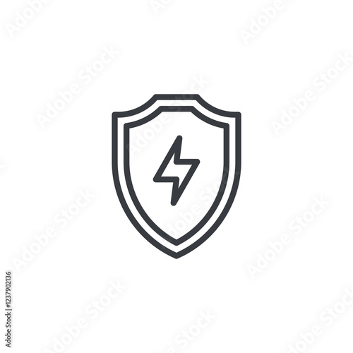 Energy Shield line icon Free Download Energy Shield line icon - GFXLoad