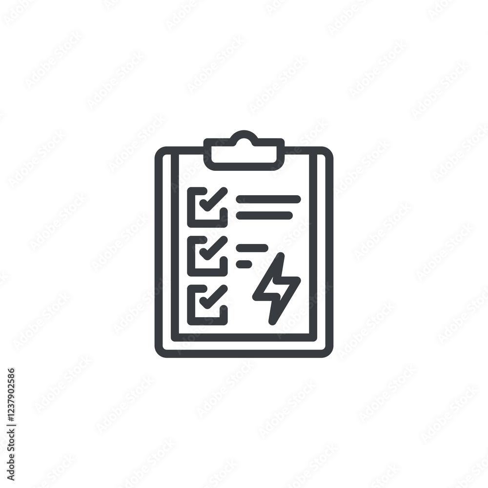 Energy Audit line icon Energy Audit line icon