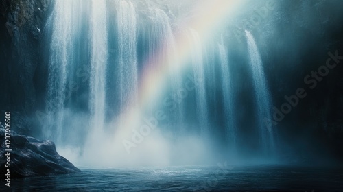 Enigmatic Waterfall: A Serene Oasis in Nature's Embrace