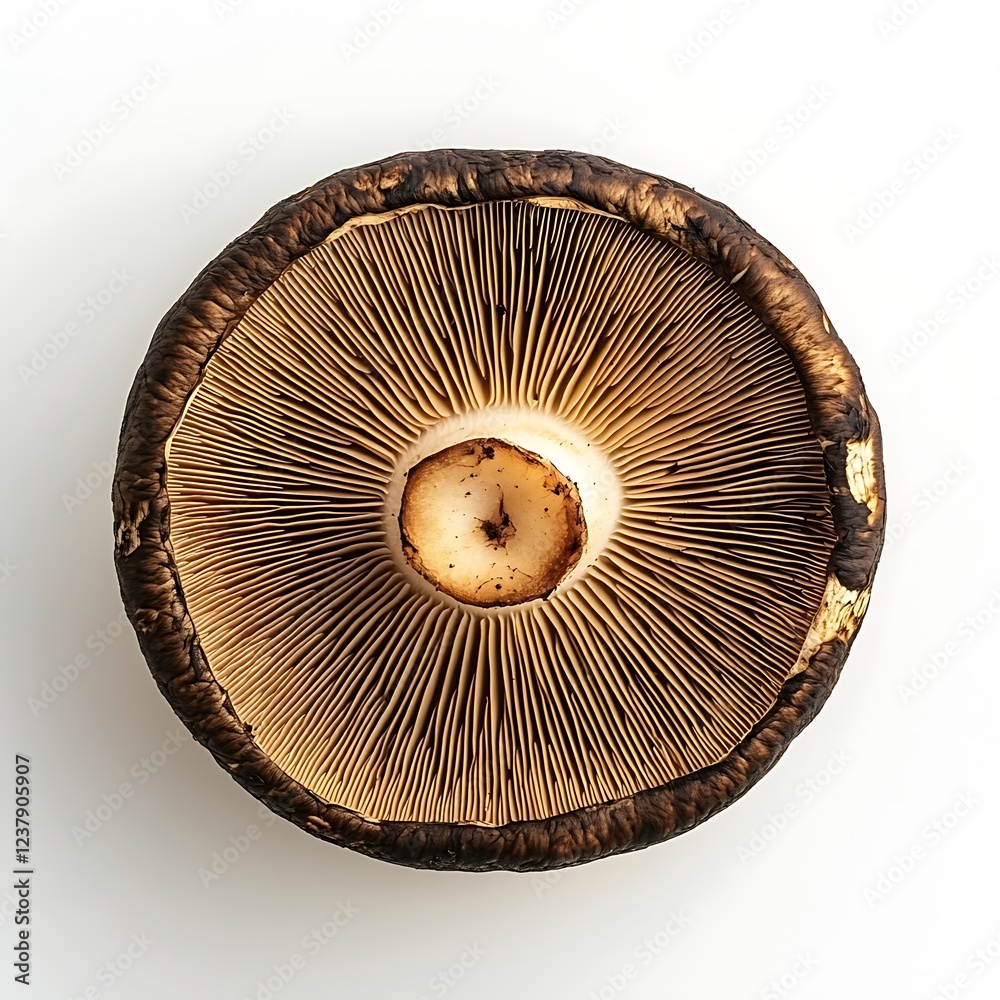 Fresh Shiitake Mushroom Isolated on White Background for Culinary Professionals