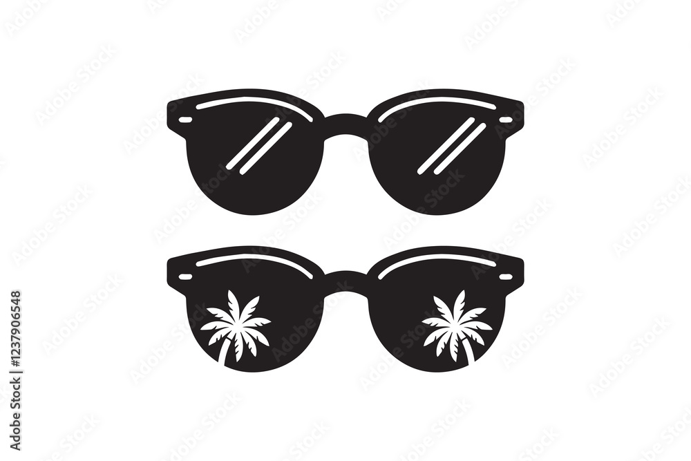 Fototapeta premium Sunglass logo concept. Sunglass icon. Vector illustration.