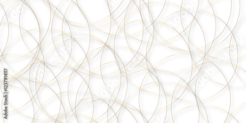 modern minimalist art chaotic scribble golden lines . Seamless luxury geometric premium golden random line transparent background. geometric design created using digital net web line.