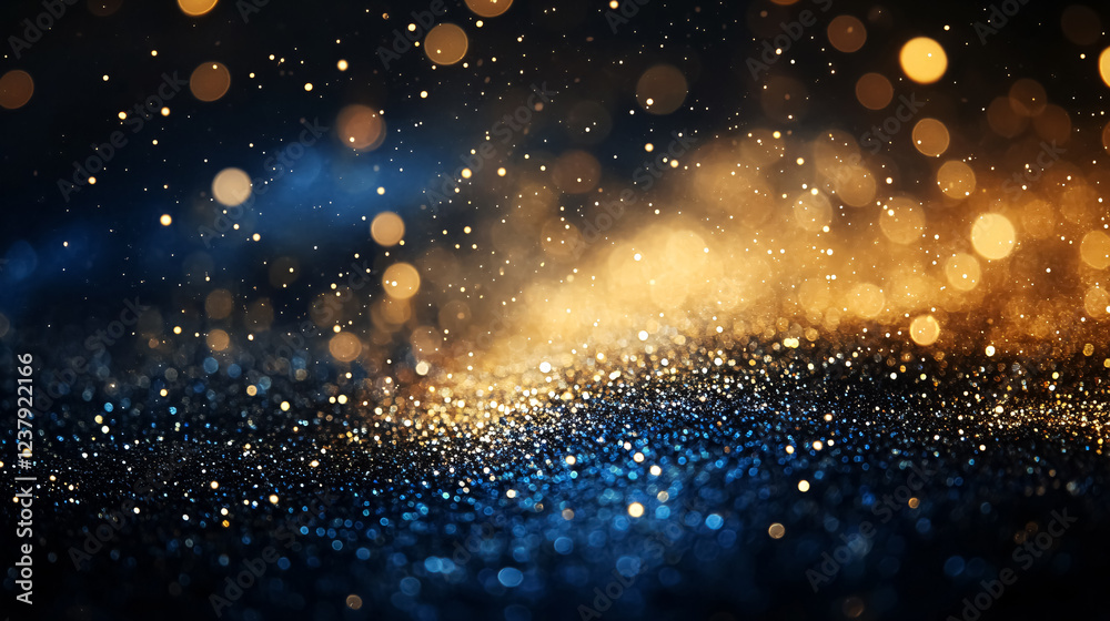 Fototapeta premium An abstract glittering background sparkles in silver and white.