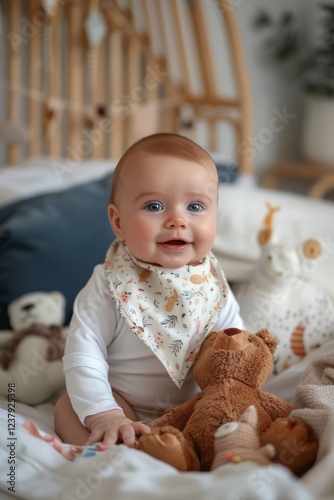 Colorful patterned bandanas for kids: Fun meets practicality photo