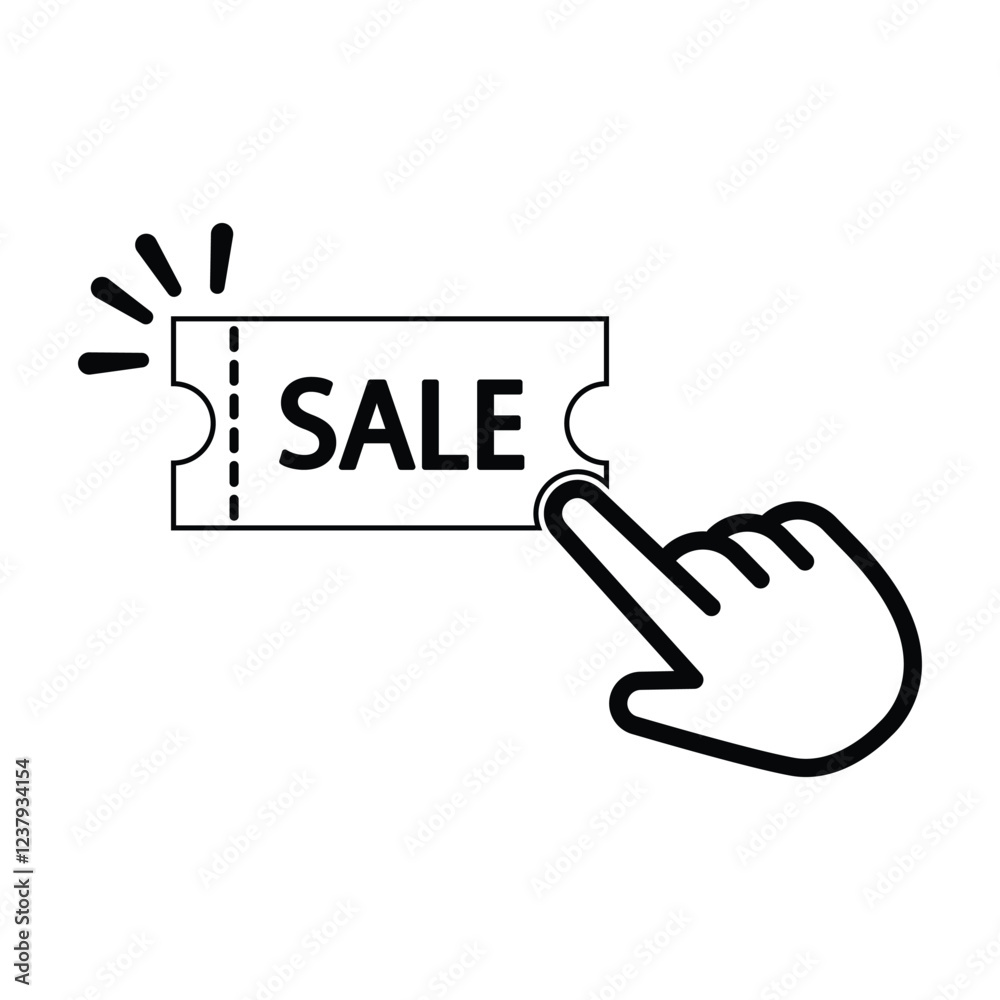Discount coupon icon. Signs of ticket with percent sign. Money-saving shopping concept vector illustration Discount coupon icon. Signs of ticket with percent sign. Money-saving shopping concept vector illustration