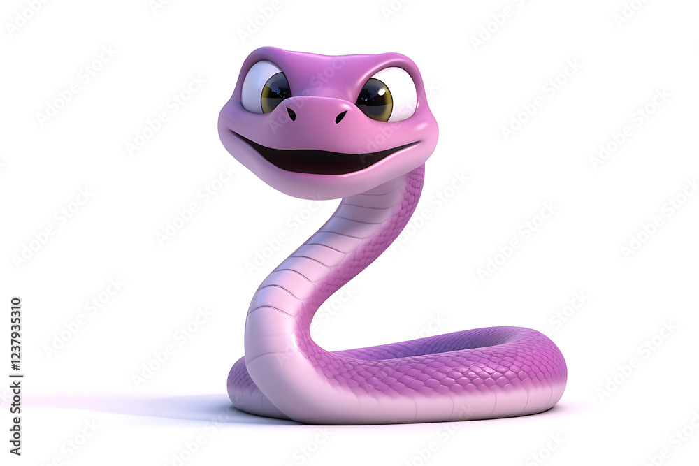 snake on a white background, snake on a blank white background, a snake, snake, cute snake, white background, copy space for add text, 3d rendering, 3d, vector, AI generative snake on a white background, snake on a blank white background, a snake, snake, cute snake, white background, copy space for add text, 3d rendering, 3d, vector, AI generative
