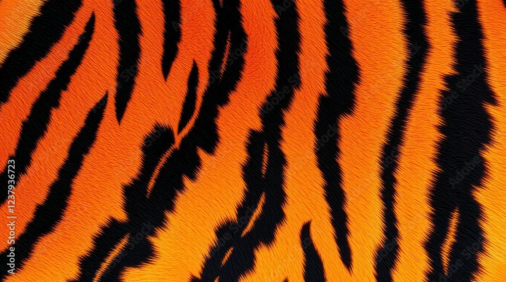 Fiery Tiger Stripes: A Vivid Texture Study Fiery Tiger Stripes: A Vivid Texture Study