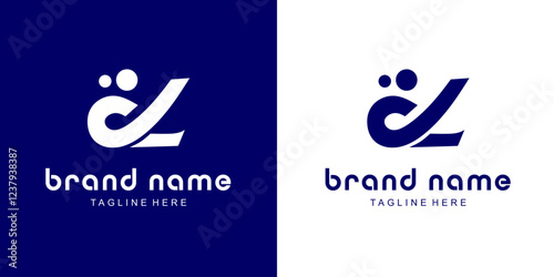 Creative DL Letter Logo with Video, Illustration, Design Inspiration, Vector, Icon
