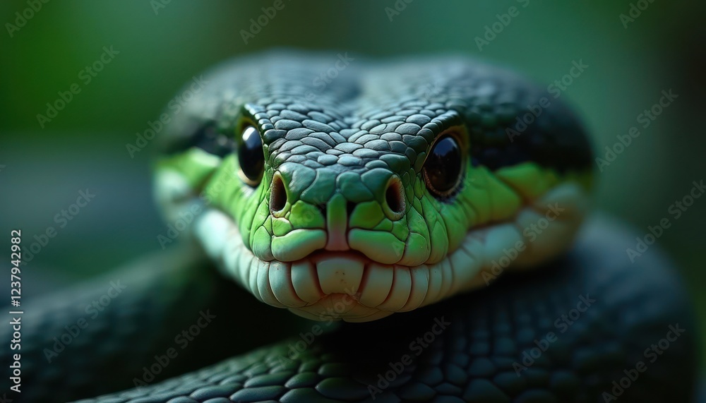 Emerald Tree Boa Close-Up: A Stunning Portrait of Nature's Beauty Emerald Tree Boa Close-Up: A Stunning Portrait of Nature's Beauty
