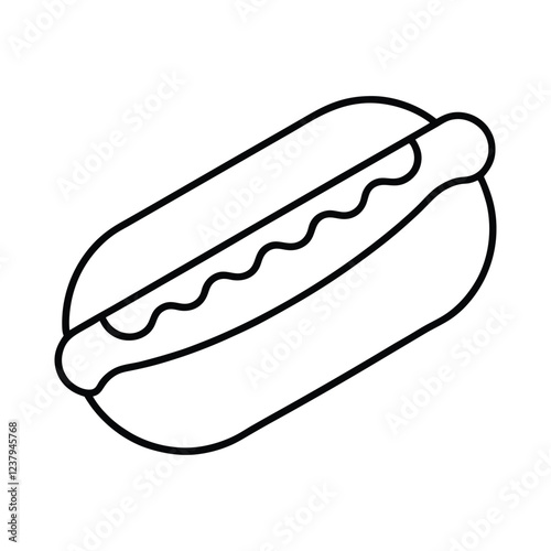 hot dog vector illustration