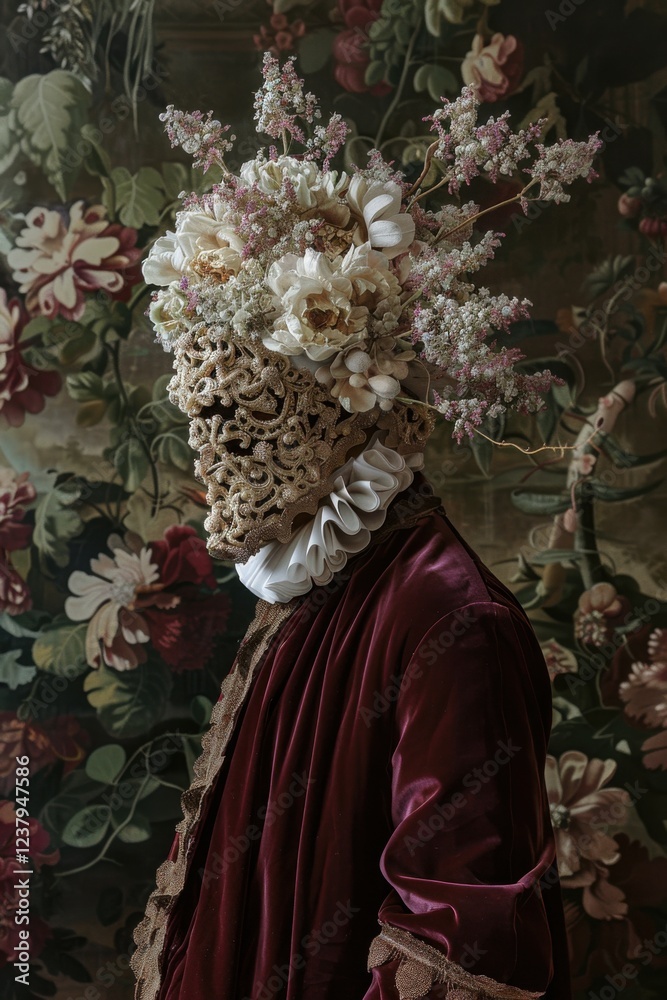 Fototapeta premium The Masked Count - A Surreal Portrait