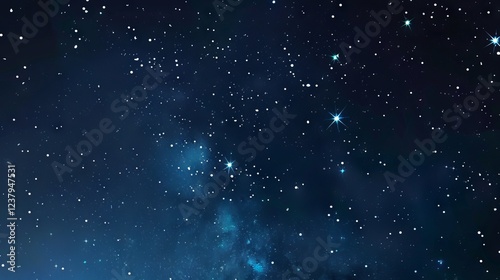 Wallpaper Mural Expansive outer space night sky showcasing a shimmering starfield, radiant galaxies, and infinite cosmic universe in a deep black celestial background Torontodigital.ca