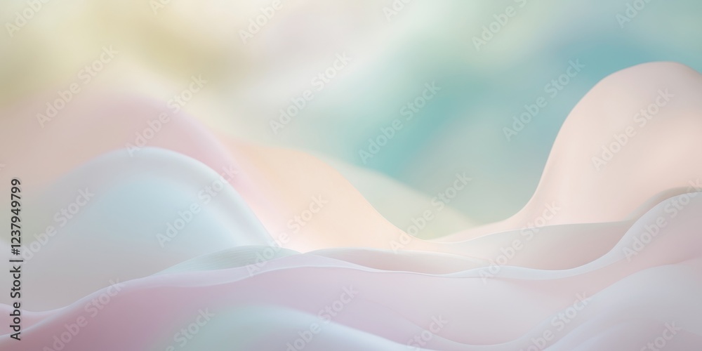 Obraz premium Soft pastel gradient background with blurred abstract colors.