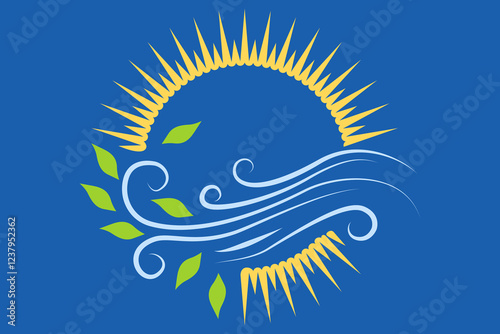 Icon representing the seasons of the year or the weather forecast.