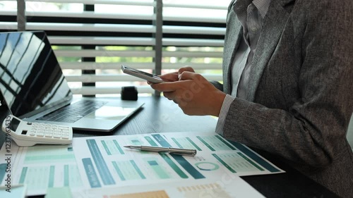 a businesswoman is working in her private office, the employee is working hard to meet the deadline set by her boss, a business owner is looking for ways to increase the profits of the company