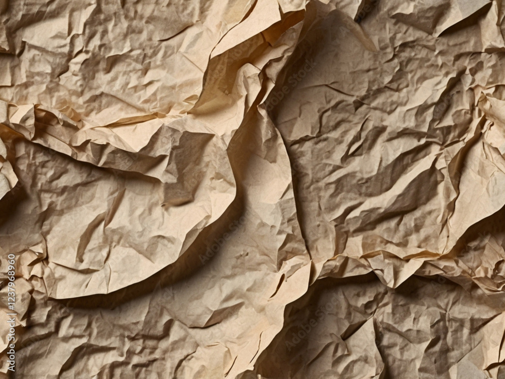 Fototapeta premium Realistic Crumpled Paper Texture Background