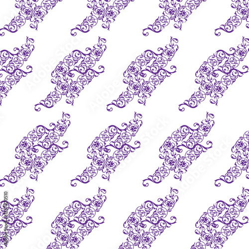 Abstract pattern with flowers