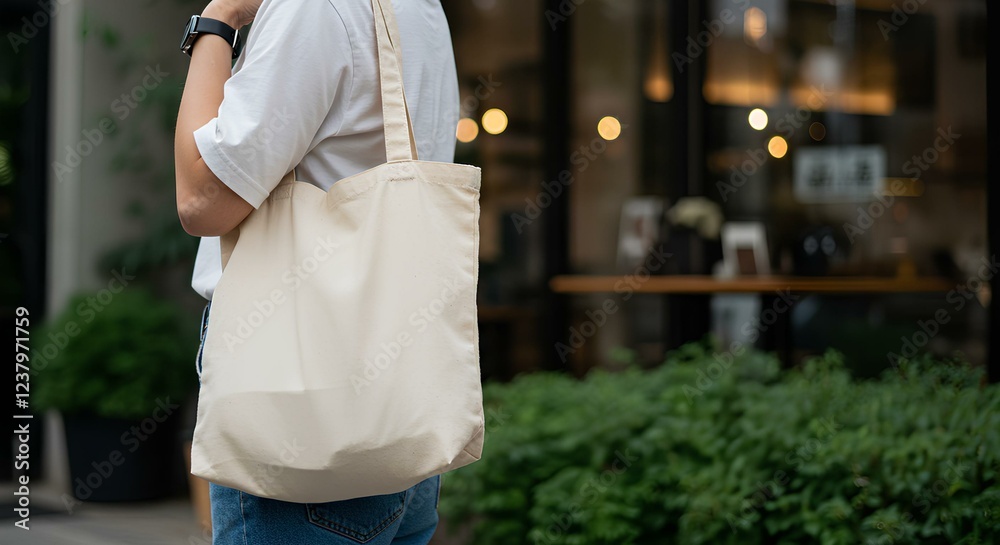 Photorealistic Canvas Tote Bag Mockup – Blank Fabric Shopping Bag for Branding, Logo Presentation, Eco-Friendly Packaging, Retail, and E-Commerce Design Showcases on a Neutral Background Photorealistic Canvas Tote Bag Mockup – Blank Fabric Shopping Bag for Branding, Logo Presentation, Eco-Friendly Packaging, Retail, and E-Commerce Design Showcases on a Neutral Background