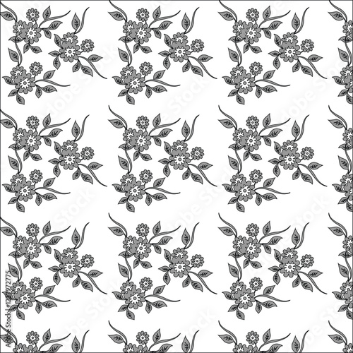 seamless floral pattern design with background