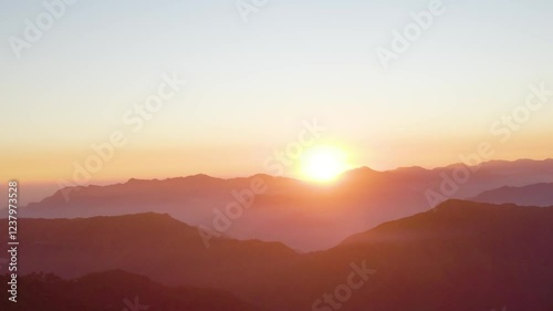 Sunset in the mountains, Moila top, Chakrata, Tiger Fall, Kanaser Range, Uttarakhand, India
 photo