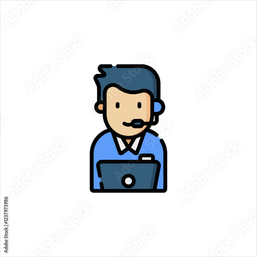 man with laptop