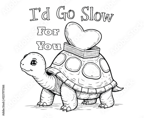 I'd Go Slow for You coloring page