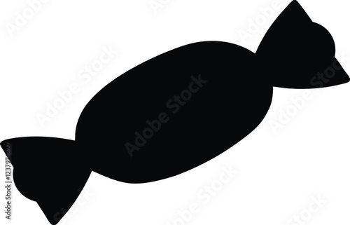 Candy silhouette, sweets silhouette,Candy icon vector