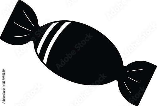 Candy silhouette, sweets silhouette,Candy icon vector