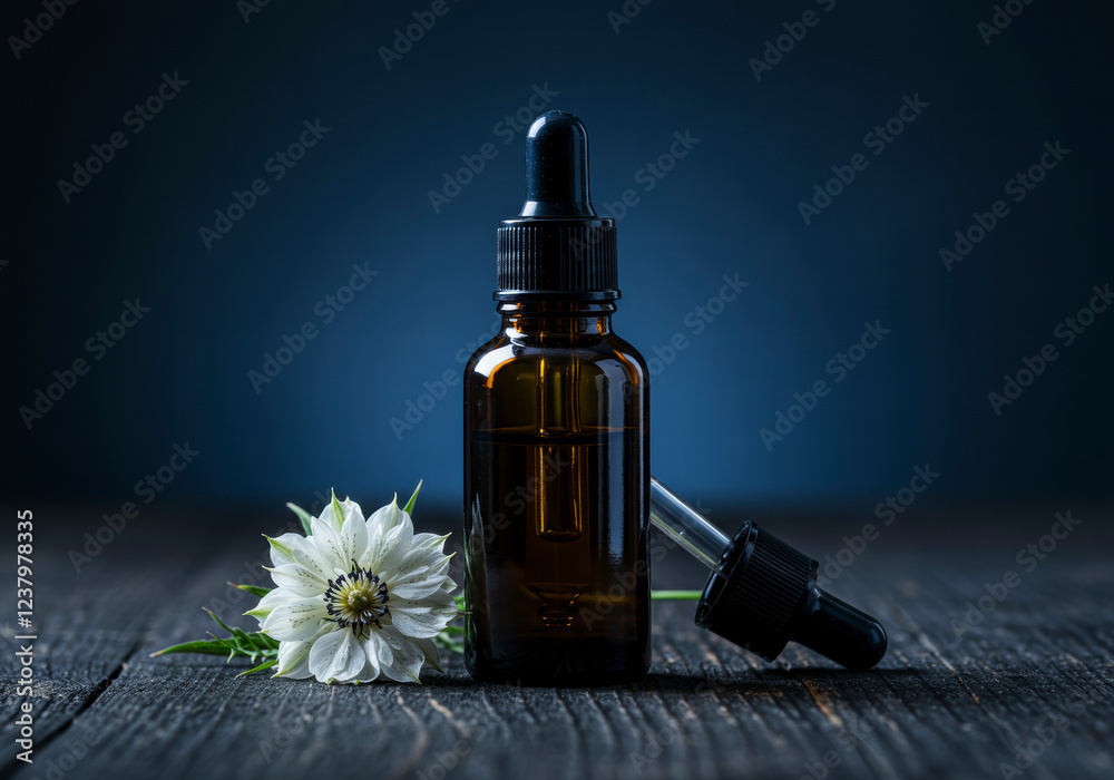 Fototapeta premium High-Quality Nigella Sativa Oil, A Natural Remedy for Wellness and Skin Care