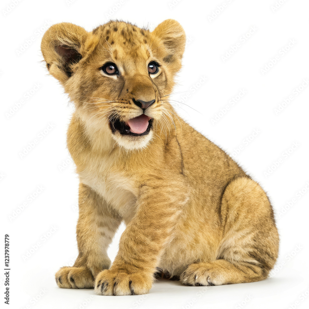 Obraz premium lion cub panthera leo
