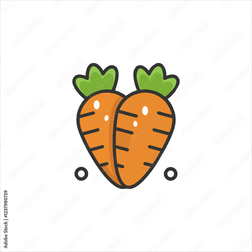 vector illustration of a carrot vector illustration of a carrot