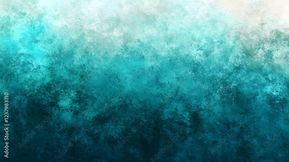 Obraz premium Blue Grunge Abstract Background with Clouds and Light Effects